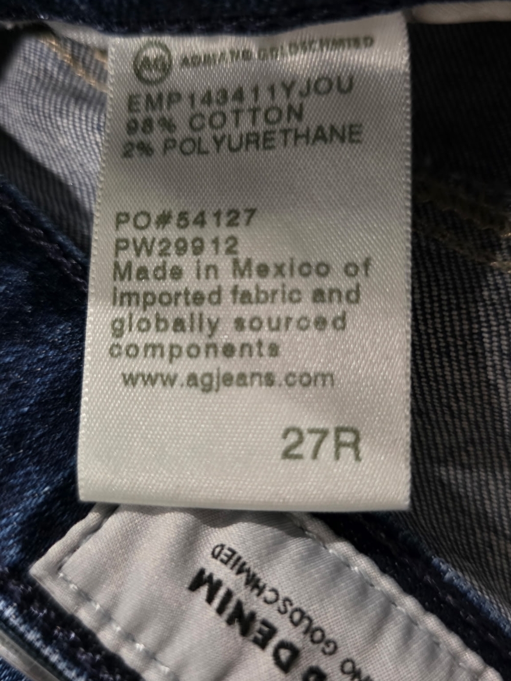 Ag Adriano Goldschmied Women's Skinny Jeans in Dark Blue - Picture 4 of 6